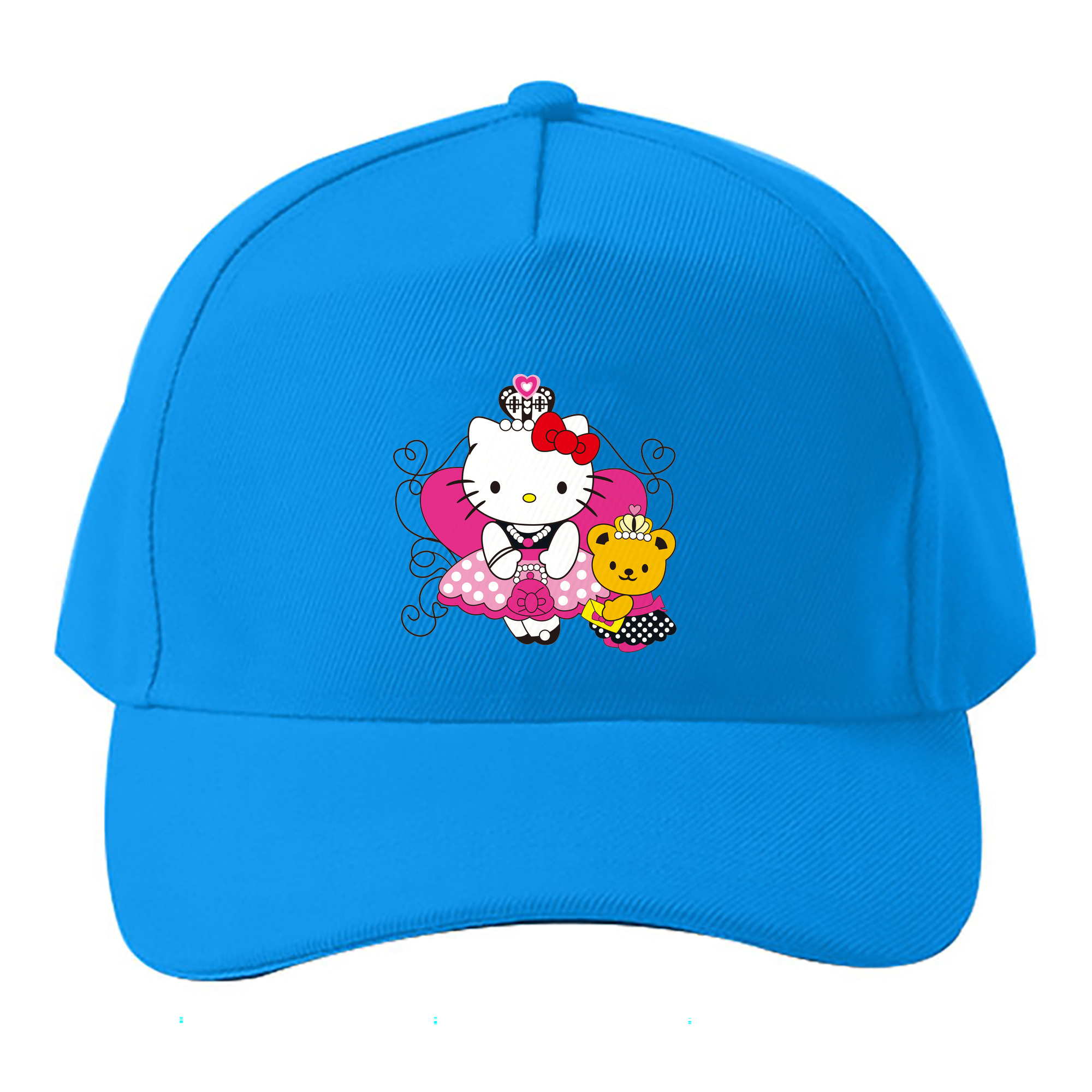（画像用） Hello Kitty ハローキティ ベースボールキャップ 綿100％ 男女兼用 帽子 スポーツ